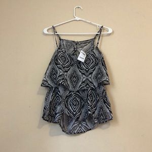 Black and white tank